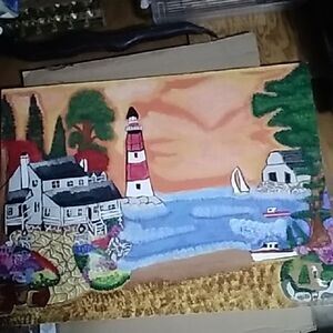 Coastal Lighthouse Canvas Art